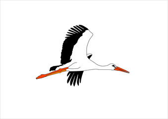 flying stork