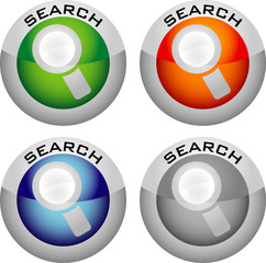 Search button, abstract graphics illustration