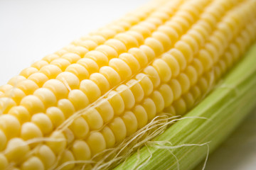 Few corn isolated on white