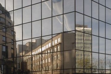 office block reflections