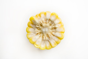 the corn isolated on white