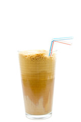 Greek cold coffee - frappe isolated on white