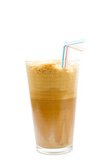 Greek cold coffee - frappe isolated on white