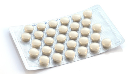 Strip with tablets
