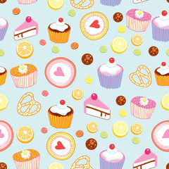 Pattern of cakes and pastries
