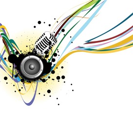 Fototapeta premium music background