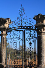 old wrought iron gates - 24818944