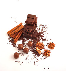 chocolate and cinnamon