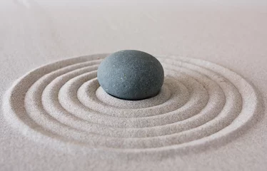 Peel and stick wallpaper Stones in the sand zen