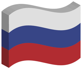 Flagge Russland, Stein