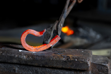 Incandescent element in the smithy