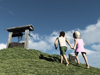 Jack and Jill went up the hill © heywoody