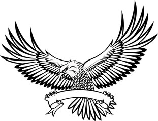 Fototapeta premium Eagle with emblem