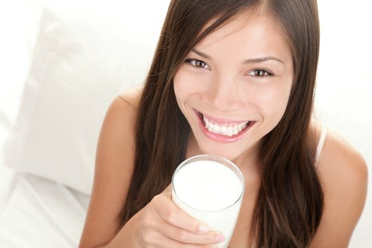 Drinking Milk Woman