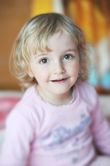 cheerful little girl
