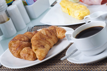 coffee and croissant