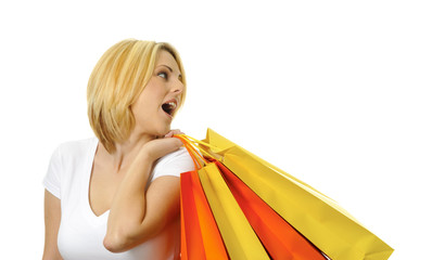 Blonde shopper