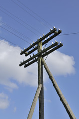 Electric Pole And Power Lines