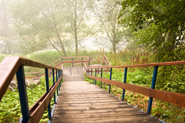 Obraz premium Ladder in park
