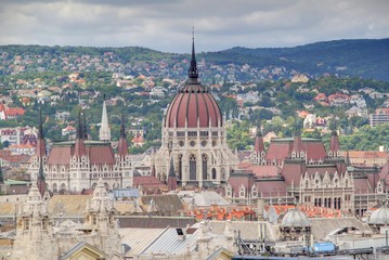Fototapeta na wymiar vue generale Budapesztu