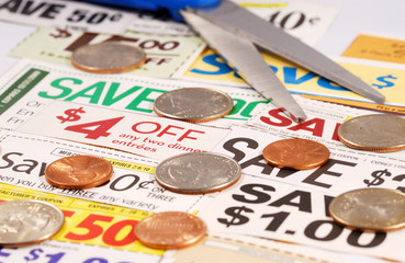 Cut up some coupons to save money