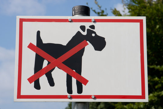 Hunde verboten Schild 
