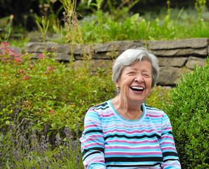 Elder Woman in Her Garden 7