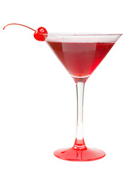 Alcoholic cerise cocktails