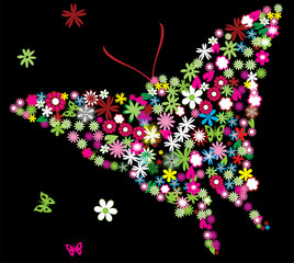 floral butterfly