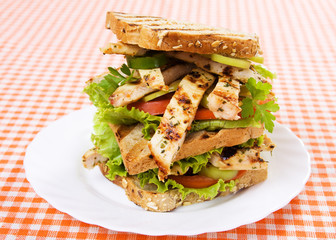 Grilled chicken sandwich