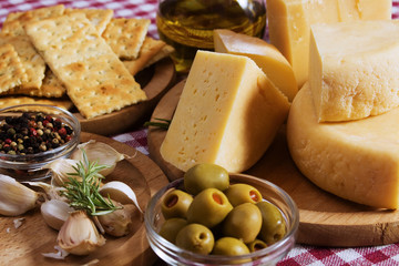 Homemade hard cheese