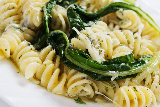 Italian pasta with silverbeet