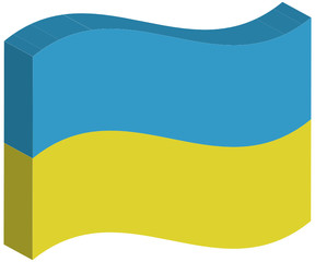 Flagge Ukraine, Stein