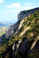 Fototapeta na wymiar krajobraz skały i góry w lecie