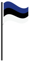 Flaggenmast Republik Estland