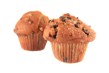 Chocolate chip and banana nut muffins