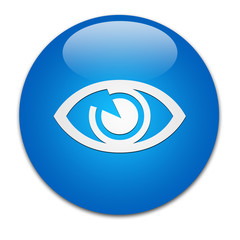 Fototapeta premium Blue Button Eye