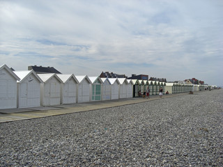 Naklejka premium Cabines de plage Cayeux sur Mer