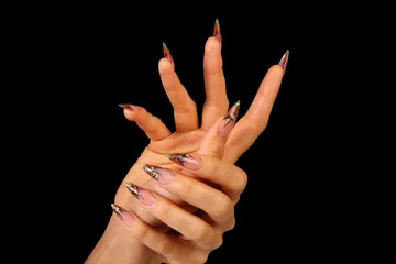Fotobehang акриловые ногти © KonstantinStepanenko