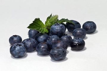 blueberry and peppermint
