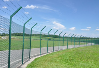 Fence around restricted area