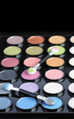 Obraz na płótnie Canvas Makeup palette closeup