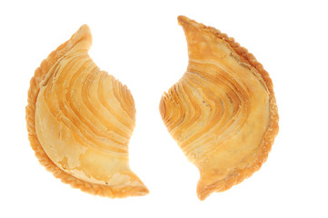 Malay Curry Puff On White Background