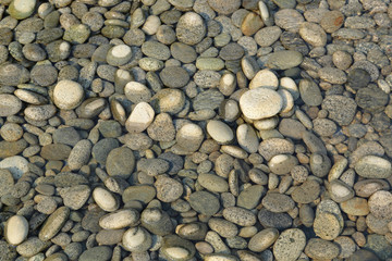 peeble stones with water