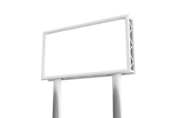Obraz premium 3d billboard isolated on white background