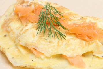 Smoked Salmon Omelet © Joe Gough