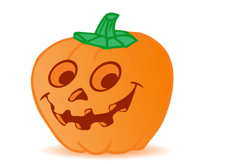 Vector pumpkin by a holiday halloween