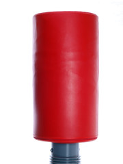 punching bag isolated on white background