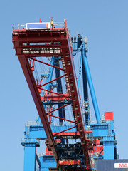 Verladekran im Containerhafen