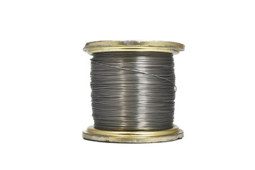 steel wire wound on a reel